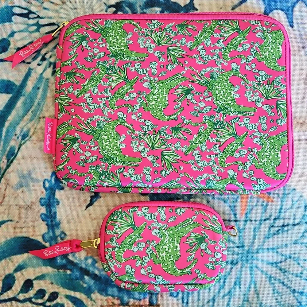 Lilly Pulitzer Alligator Tech Case Set